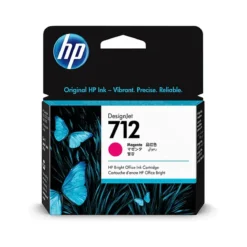 Cartucho Magenta HP 712, 29ml, para DesignJet T650/T630/T250/T230 (MPN 3ED68A, Suministros para impresoras) img-1