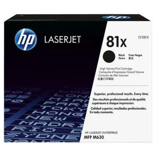 Cartucho de Tóner HP 81X Negro, 25000 páginas, LaserJet MFP M630 (MPN CF281X, Suministros para impresoras) img-1