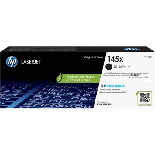 Tóner HP 145X Negro, Rendimiento 3,800 Páginas, Impresión Láser (MPN W1450X, Suministros para impresoras) img-1