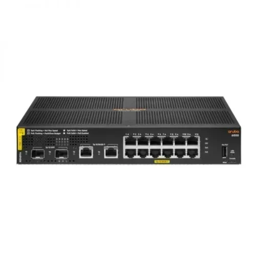 Aruba Switch Gigabit Ethernet 6000 12G Cl4, 12 Puertos Poe 10/100/1000Mbit/S (MPN R8N89A, Switches de red) img-1