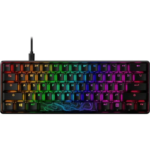 Hyperx Teclado Gamer Mecánico Alloy Origins 60% RGB (US), Switches HX RED (MPN 4P5N4AA, Teclados) img-1