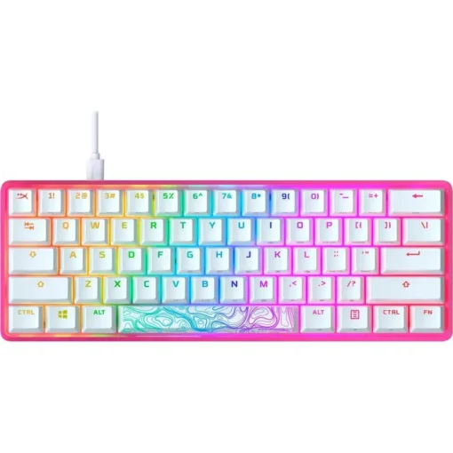 Hyperx Teclado Mecanico Gamer Alloy Origins 60 Rosado (US) Switch RED 572Y6AA img-1