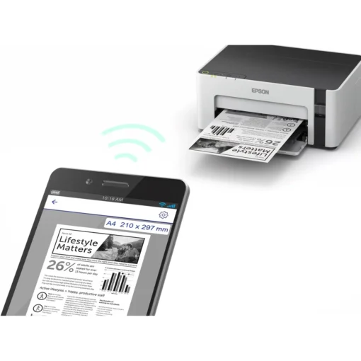 Impresora Monocromática Epson EcoTank M1180, WiFi, 39 ppm, Ethernet (MPN C11CG94303, Impresoras tradicionales) img-2