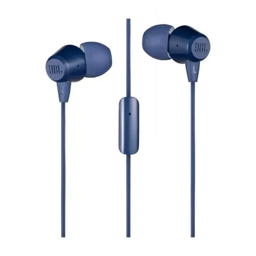 Jbl Audífonos Manos Libres C50Hi (Jack 3.5Mm, Micrófono, Azul (MPN JBLC50HIBLU, Audífonos) img-1