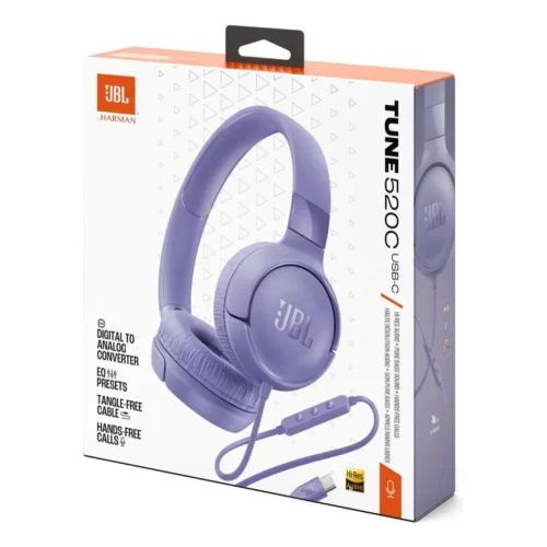 Jbl Auriculares Tune 520 Con Diadema – Sonido Claro Y Uso Prolongado Sin Cables (MPN JBLT520CPURAM, Audífonos) img-1