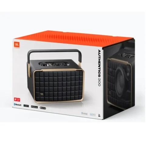 Altavoz portátil JBL Authentics 300, 100W, WiFi 6, batería 8h, Bluetooth (MPN JBLAUTH300BLKAM, Sistemas de audio) img-1