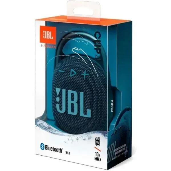 Jbl Clip 4 Altavoz Para Uso Portátil Inalámbrico Bluetooth 5 Vatios Azul JBLCLIP4BLUAM
