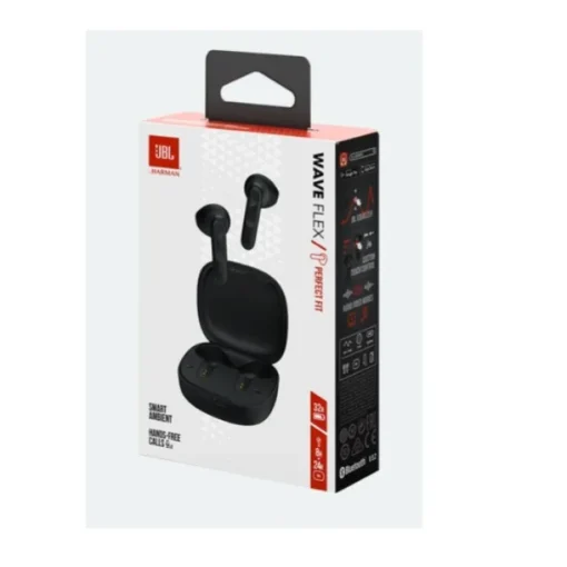 Jbl Wave Flex Auriculares Inalámbricos Con Micro En Oreja Bluetooth Negro JBLWFLEXBLK