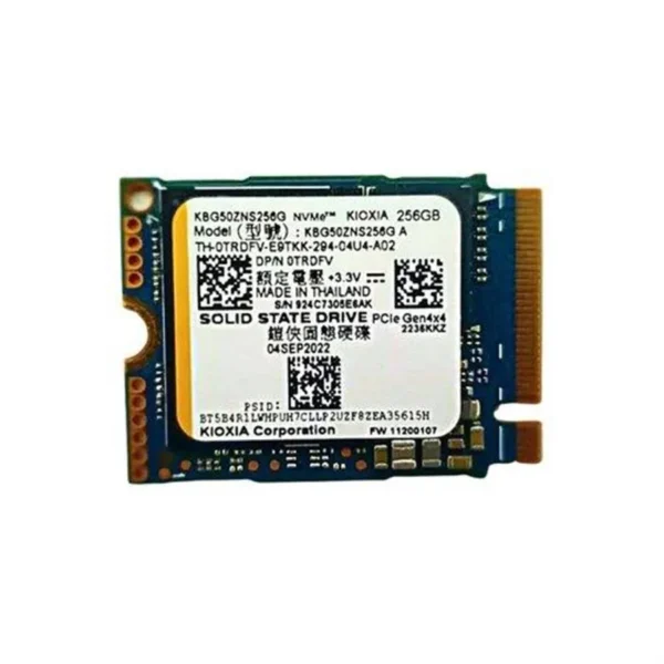 KIOXIA SSD 256GB NVME M.2 2230 PCIE OEM K8G50ZNS256G
