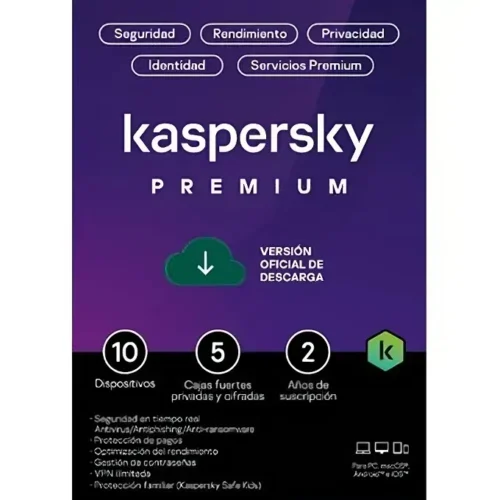 Kaspersky Antivirus Premium + Customer Support, 3 Dispositivos, 2 Cuentas, 2 KL1047DDCDS img-1