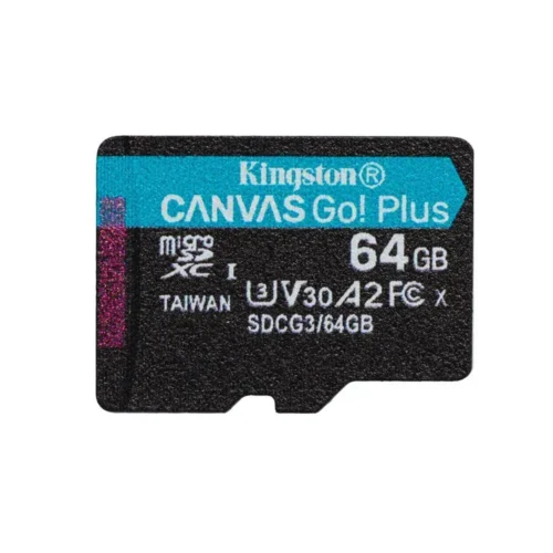 Kingston Canvas Go! Plus Tarjeta De Memoria Flash 64 Gb A2 / Video Class V30 SDCG3/64GBSP img-1