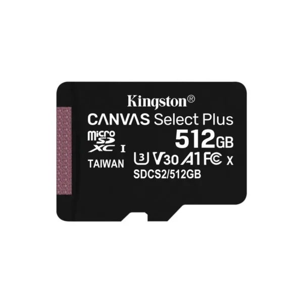 Kingston Canvas Select Plus Tarjeta De Memoria Flash (Adaptador Microsdxc A Sd SDCS2/512GB img-1