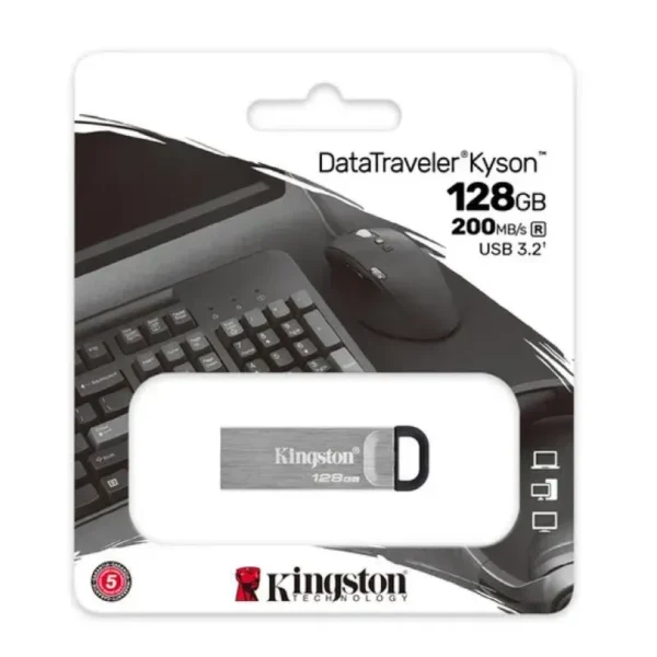 Kingston Datatraveler Kyson 128Gb Usb 3.2 (Gen 1) Type A Flash Drive 128 Gb Usb DTKN/128GB img-1
