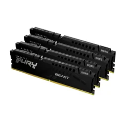 Kingston FURY Beast Black 128GB (4x32GB) 5200MT/s CL40 DDR5 XMP DIMM KF552C40BBK4-128