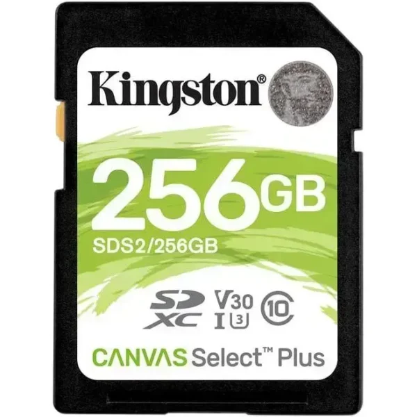 Kingston Flash Memory Card 256 Gb – Canvas Select Plus Sdxc Uhs-I (Class 10 SDS2/256GB