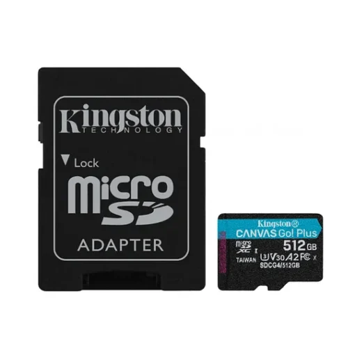 Kingston Flash Memory Card Microsdhc 512Gb Microsdxc Canvas Go Plus (MPN SDCG4/512GB, Tarjetas Micro SD) img-1