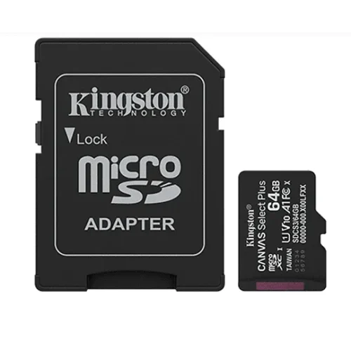 Kingston Flash Memory Card Microsdhc 64Gb Microsdxc Canvas Select P (MPN SDCS3/64GB, Tarjetas Micro SD) img-1