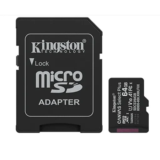 Kingston Flash Memory Card Microsdhc 64Gb Microsdxc Canvas Select P (MPN SDCS3/64GB, Tarjetas Micro SD) img-1