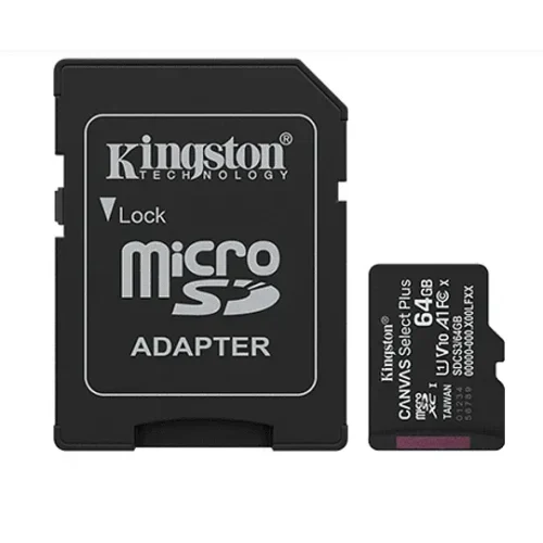 Kingston Tarjeta De Memoria Canvas Select Plus Gen3, 64Gb Microsdxc, 100Mb/S (MPN SDCS3/64GB, Tarjetas Micro SD) img-1