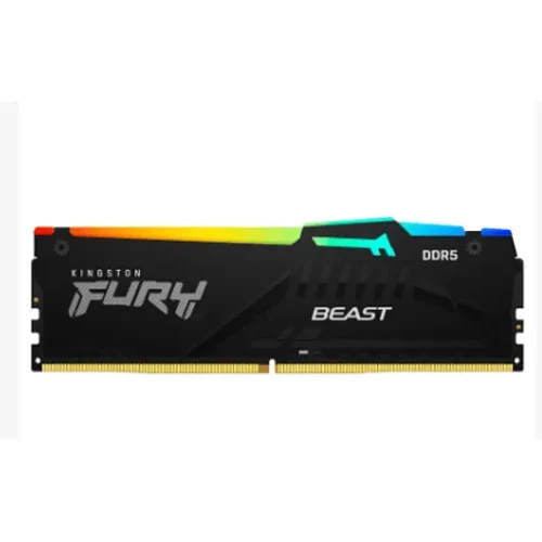 Kingston Memoria Ram Fury Beast 16Gb Ddr5 5600Mt/S Cl36, Rgb, Dimm 288-Pin, Xmp (MPN KF556C36BBEA-16, Memorias RAM para PC) img-1