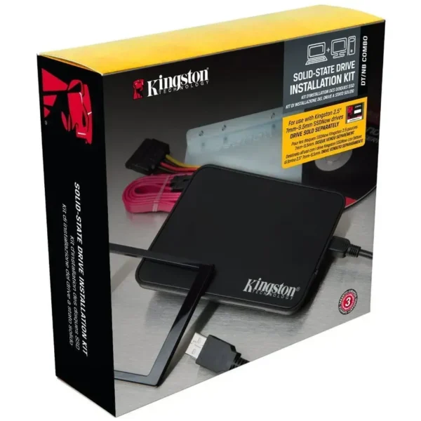 Kingston Kit de Instalación de SSD, Caja de Almacenamiento Sata SNA-B img-1