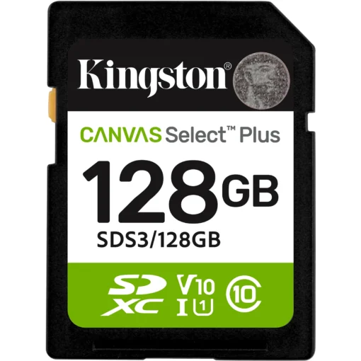 Kingston Memoria 128Gb Sd Xc Canvas Select Plus Gen3 150Mb (MPN SDS3/128GB, Tarjetas Micro SD) img-1