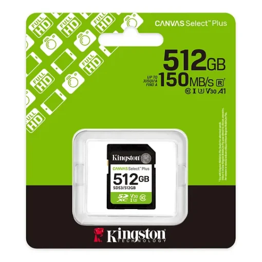 Kingston Memoria 512Gb Sd Xc Canvas Select Plus Gen3 150Mb (MPN SDS3/512GB, Tarjetas Micro SD) img-2