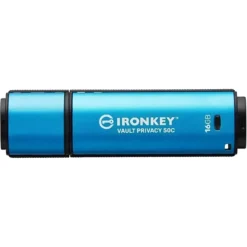 Kingston Memoria Usb Encriptada Ironkey Vault Privacy 50 16Gb, Cifrado Aes-256 (MPN IKVP50C/16GB, Pendrives) img-1