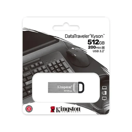 Kingston Pendrive 512Gb Datatraveler Kyson 200Mb/S Metal Us DTKN/512GB