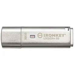 Kingston Pendrive Ironkey Locker+ 50 32 Gb 3.2 Gen 1 Plata (Pendrive Ironkey (MPN IKLP50/32GB, Pendrives) img-1