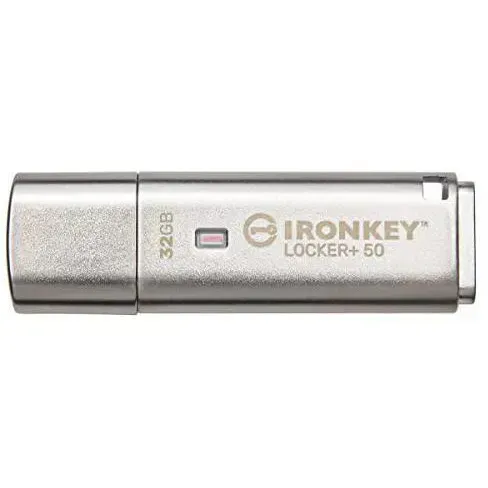 Kingston Pendrive Ironkey Locker+ 50 32 Gb 3.2 Gen 1 Plata (Pendrive Ironkey IKLP50/32GB img-1