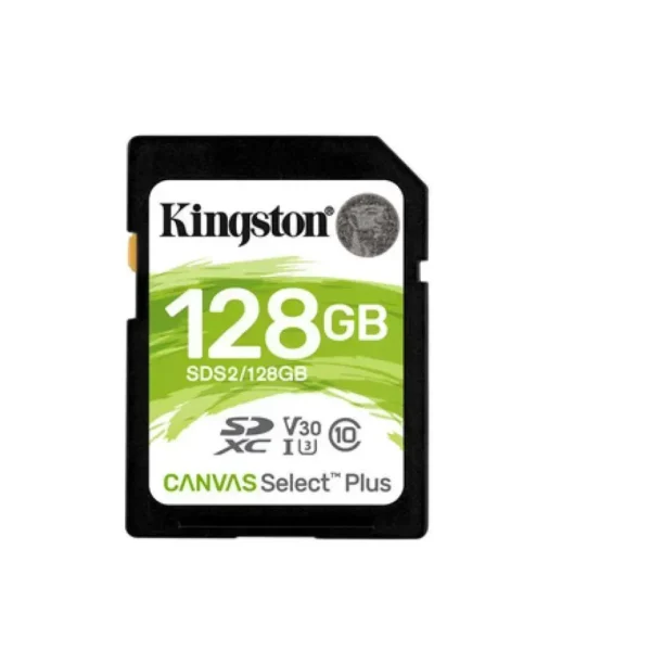 Kingston Tarjeta De Memoria Canvas Select Plus De 128Gb (Uhs-I Sdxc, U3, Clase SDS2/128GB img-1