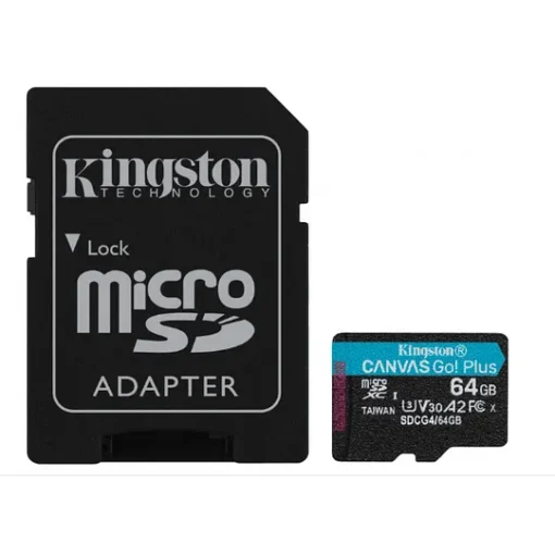 Kingston Tarjeta De Memoria Flash 64Gb Sdhc Memory Card Microsd Uhs-I Clase 10 (MPN SDCG4/64GB, Tarjetas Micro SD) img-1