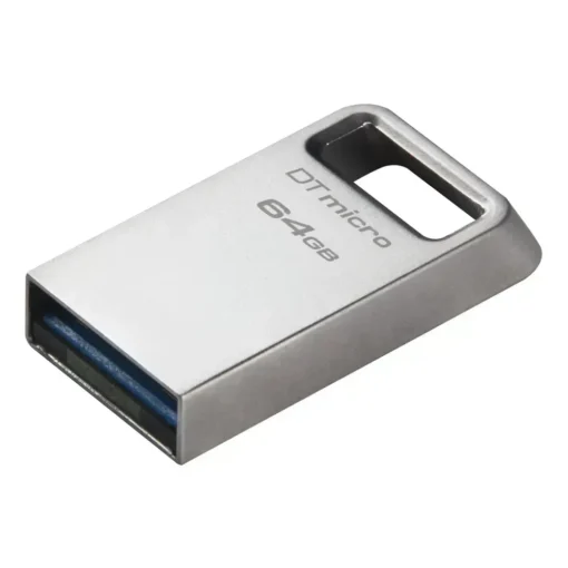 Kingston Unidad Flash Usb De 64 Gb | Diseño De Metal Ultra Pequeño | Usb 3.2 Gen DTMC3G2/64GB