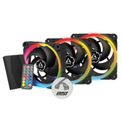 Kit 3 Ventiladores Daisy Chain 120mm ARCTIC Bionix P120 A-RGB, C.Remoto + HUB ACFAN00156A