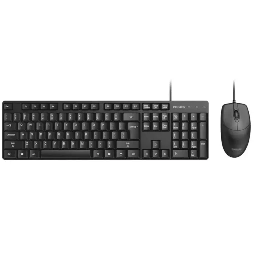 Kit Combo Teclado + Mouse Alámbrico Philips SPT6254