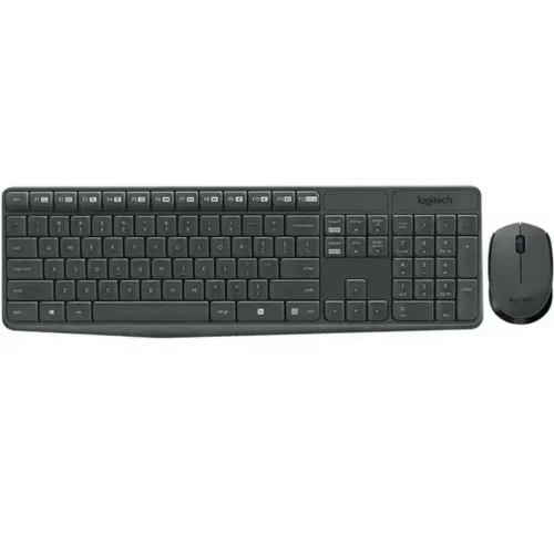 Kit Inalámbrico Logitech MK235, Teclado y Mouse, Resistente al Agua (MPN 920-007901, Kit Teclado y Mouse) img-1