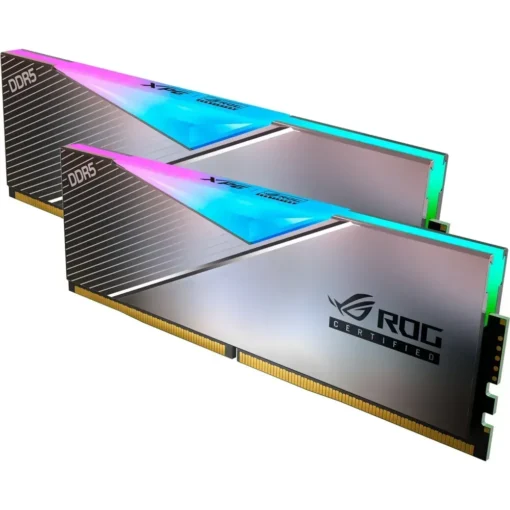 Memoria RAM 32GB (2x 16GB) DDR5 6600MT/s CL32 XPG Lancer RGB ROG Certified AX5U6600C3216G-DCLARROG img-1