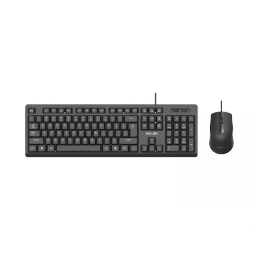 Kit Teclado y Mouse Alámbrico Philips (MPN SPT6234, Kit Teclado y Mouse) img-1