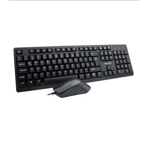 Kit Teclado y Mouse Corporativo Alámbrico PHILCO Negro SPT6234 29PPRKIT34