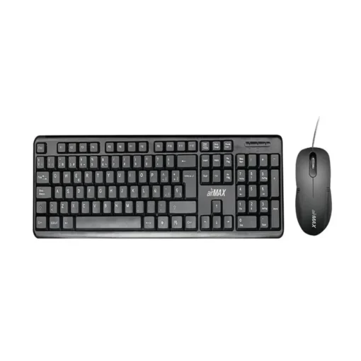 Kit de Teclado y Mouse AirMax Español Alámbrico USB (MPN GMK-1, Kit Teclado y Mouse) img-1