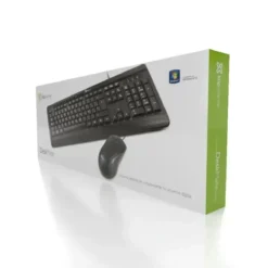 Klip Xtreme Kit Teclado y Mouse Deskmate Cableado Negro (MPN KCK-251S, Kit Teclado y Mouse) img-1