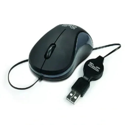 Klip Xtreme Mouse Alámbrico Retráctil Usb Ambidiestro / Negro / 3 Botones / Dpi (MPN KMO-113, Mouses) img-1