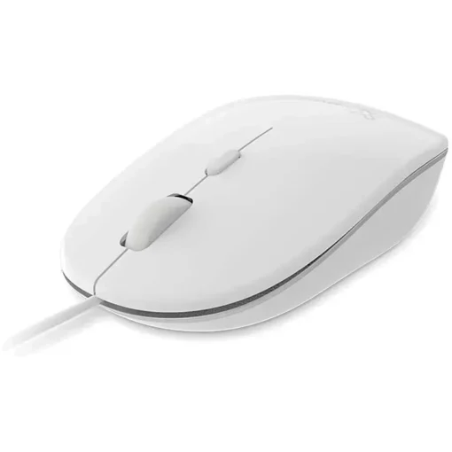 Klip Xtreme Mouse Klear Cableado Alámbrico, Color Blanco, Cantidad De Botones 4 (MPN KMO-201WH, Mouses) img-1