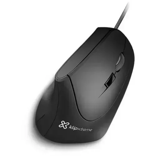 Klip Xtreme Mouse Usb Cableado Negro Ultraergonómico KMO-506 img-1