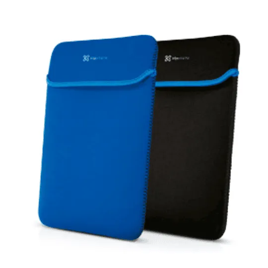 Klip Xtreme Notebook Sleeve 14.1 In Negro Azul Neoprene Reversable (MPN KNS-214BL, Fundas, Mochilas y Bolsos) img-1