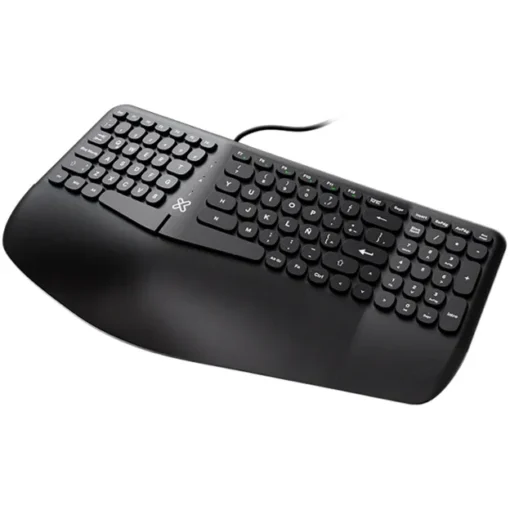 Klip Xtreme Teclado Wired Spanish Usb Ergonomic Design Negro Ergo KBK-260S