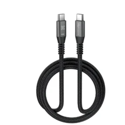 Klip Xtreme Usb Cable 24 Pin Usb-C 1 M Negro 60W Braided Fast Charging (MPN KAC-250-3FT, Accesorios para portátiles) img-1
