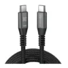 Klip Xtreme Usb Cable 24 Pin Usb-C 3 M Negro 240W Braided Fast Chargin (MPN KAC-750-10FT, Accesorios para portátiles) img-1