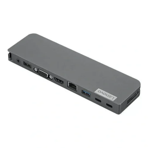 Lenovo Estación De Acoplamiento Mini De 65 Watts (Usb-C, Gris (MPN 40AU0065IT, Bases Notebook) img-1